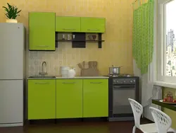 Гарнитур на маленькую кухню фото прямой