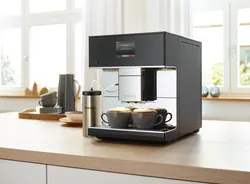 Coffee machine in the kitchen interior