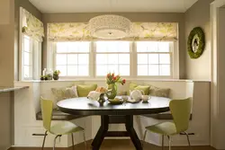 Kitchen interior in apartment table