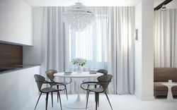 Curtains For The Kitchen In A Modern Style Photo Gray