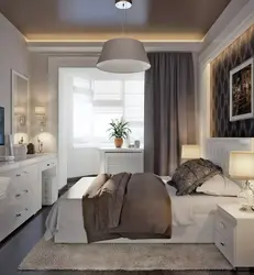 Bedroom layout in an apartment photo