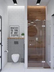 Bathroom and shower in one room design