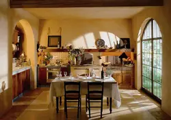 Італьянскі інтэр'ер кухні гасцінай