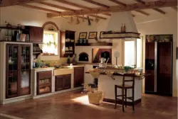 Italian Kitchen Living Room Interior