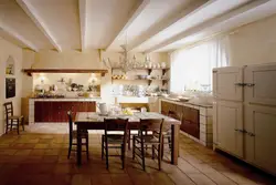 Italian Kitchen Living Room Interior