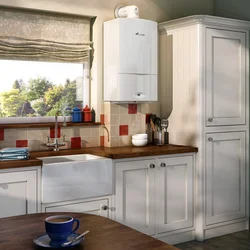 Kitchens with individual heating boiler design photo