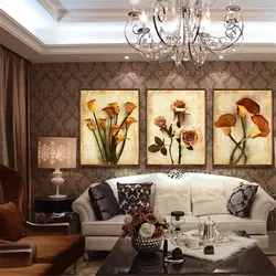 Paintings for the living room in a classic style photo