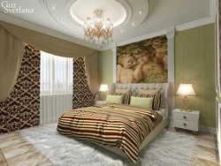 Спальни дизайн интерьер фрески