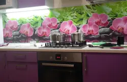 Кухонныя фартухі для кухні з пластыка фота