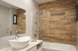 Bathroom finishing with laminate photo