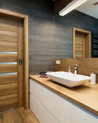 Bathroom Finishing With Laminate Photo