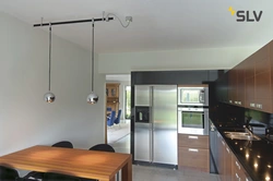 Трековое освещение на кухне фото в интерьере