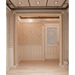 Panels for interior decoration of the hallway photo