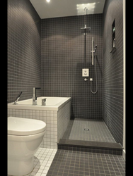 Design of a combined bathroom with shower