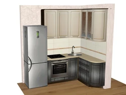 Khrushchev Kitchen Design Refrigerator In The Corner
