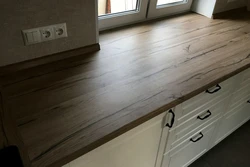 Oak Ceramic Countertop Kitchen Photo