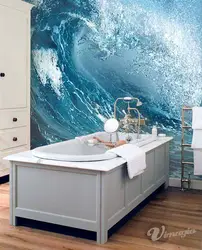 Wallpaper for bathtub moisture-resistant photo