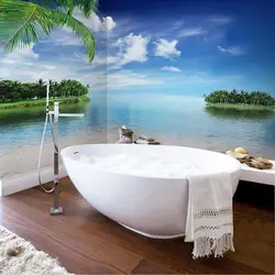 Wallpaper for bathtub moisture-resistant photo