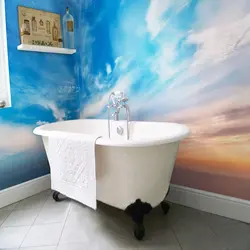 Wallpaper For Bathtub Moisture-Resistant Photo