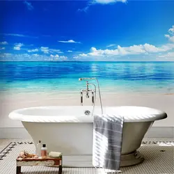 Wallpaper for bathtub moisture-resistant photo