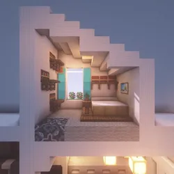 Minecraft yataq otağı interyeri