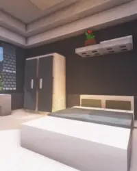Minecraft bedroom interior