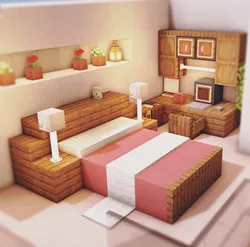 Minecraft bedroom interior