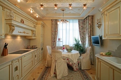Дизайн кухни в классическом стиле в квартире