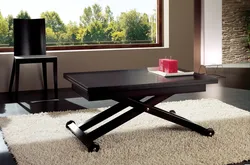 Folding table for living room photo