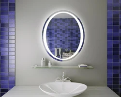 Ванная Комната С Круглым Зеркалом Дизайн
