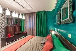 Bedroom design if the curtains are emerald