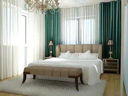 Bedroom design if the curtains are emerald