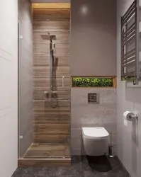 Interior Of A Toilet With A Sink Without A Bathtub Photo