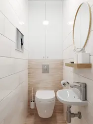 Інтэр'ер туалета з ракавінай без ванны фота