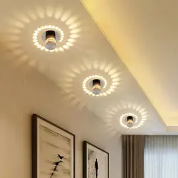 Ceiling lamps for suspended ceilings in the hallway photo