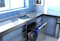 Посудамыйная машына калі кухня маленькая фота