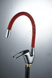 Kitchen faucet with flexible spout photo