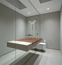 Ванная Комната С Зеркалом На Всю Стену Фото