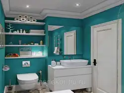 Bathroom In Mint Color Design