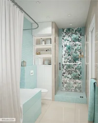 Bathroom In Mint Color Design
