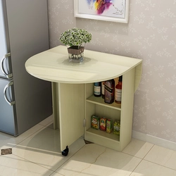 Небольшой кухонный стол для маленькой кухни фото