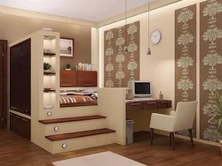 Apartment interior built-in furniture