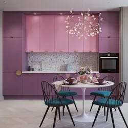 Розово Серая Кухня В Интерьере Фото