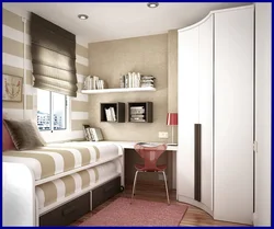 Bedroom design in a modern style for an inexpensive children's room