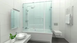 Есіктері бар ванна бөлмесінің дизайны