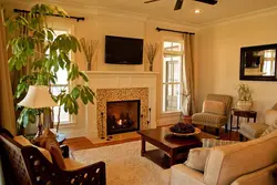 Fireplace In The Living Room In The House Design Photo