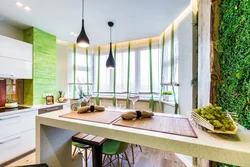 Stabilized Moss In The Kitchen Interior
