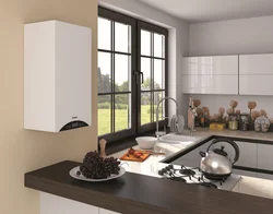 Kitchen with heating boiler design