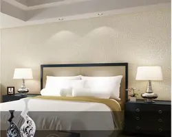 Bedroom Interior Plain Light Wallpaper