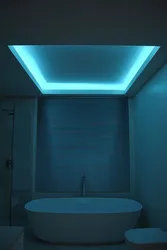 Illuminated Ceiling In The Bathroom Photo In